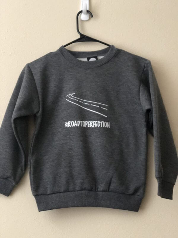Roadtoperfection youth sweatshirt - plus five apparel - 2023